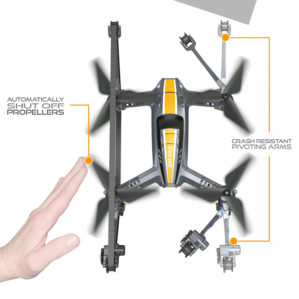 Flying sales tank drone