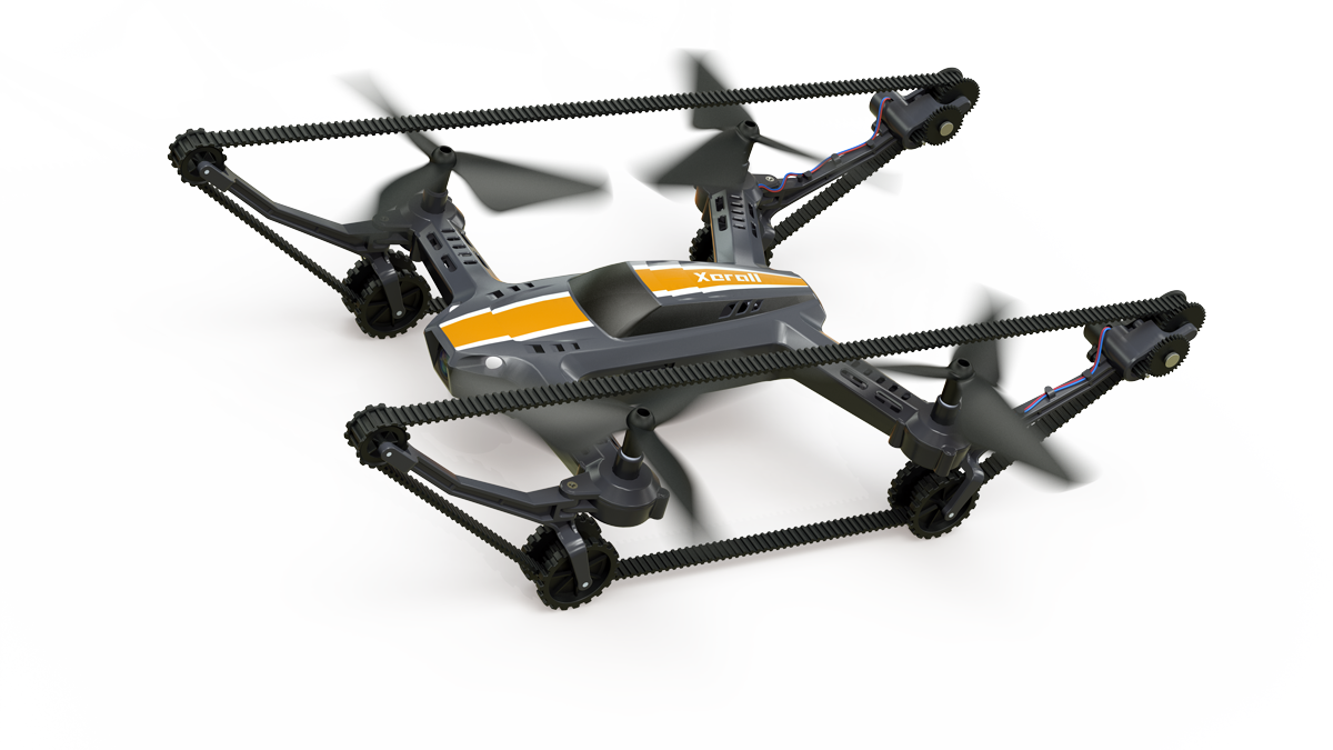 X-TANKCOPTER — le drone roulant et volant de Xerall